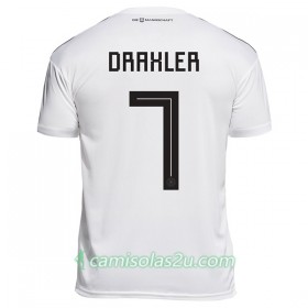 Camisolas de Futebol Alemanha Draxler 7 Equipamento Principal Copa do Mundo 2018 Manga Curta